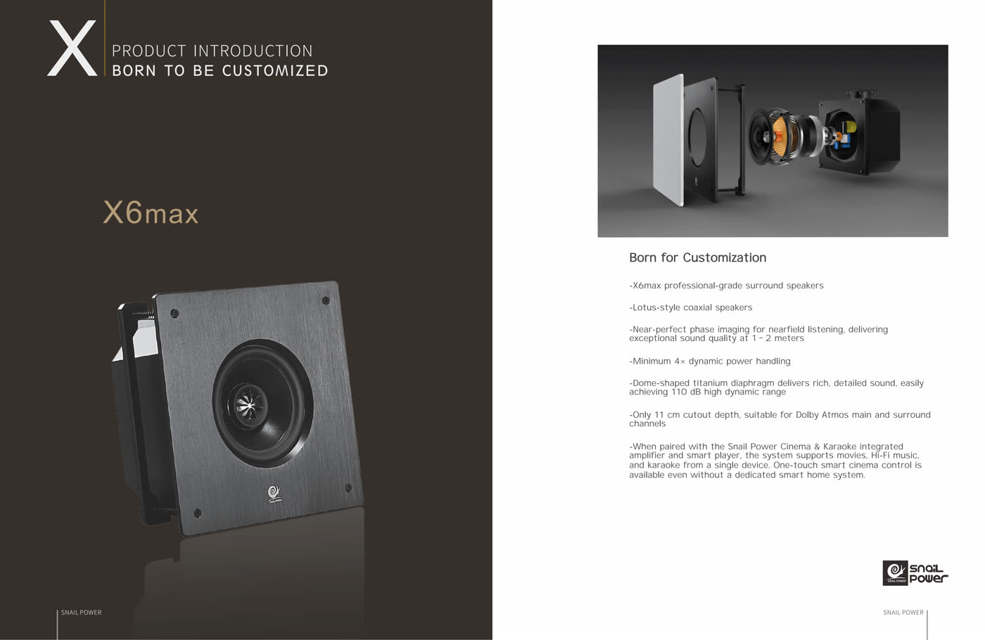 X6max Professional Coaxial Speaker: A near-field high-power coaxial design with